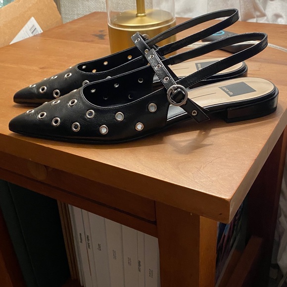 NEW Dolce Vita black grommet slides - Picture 2 of 4